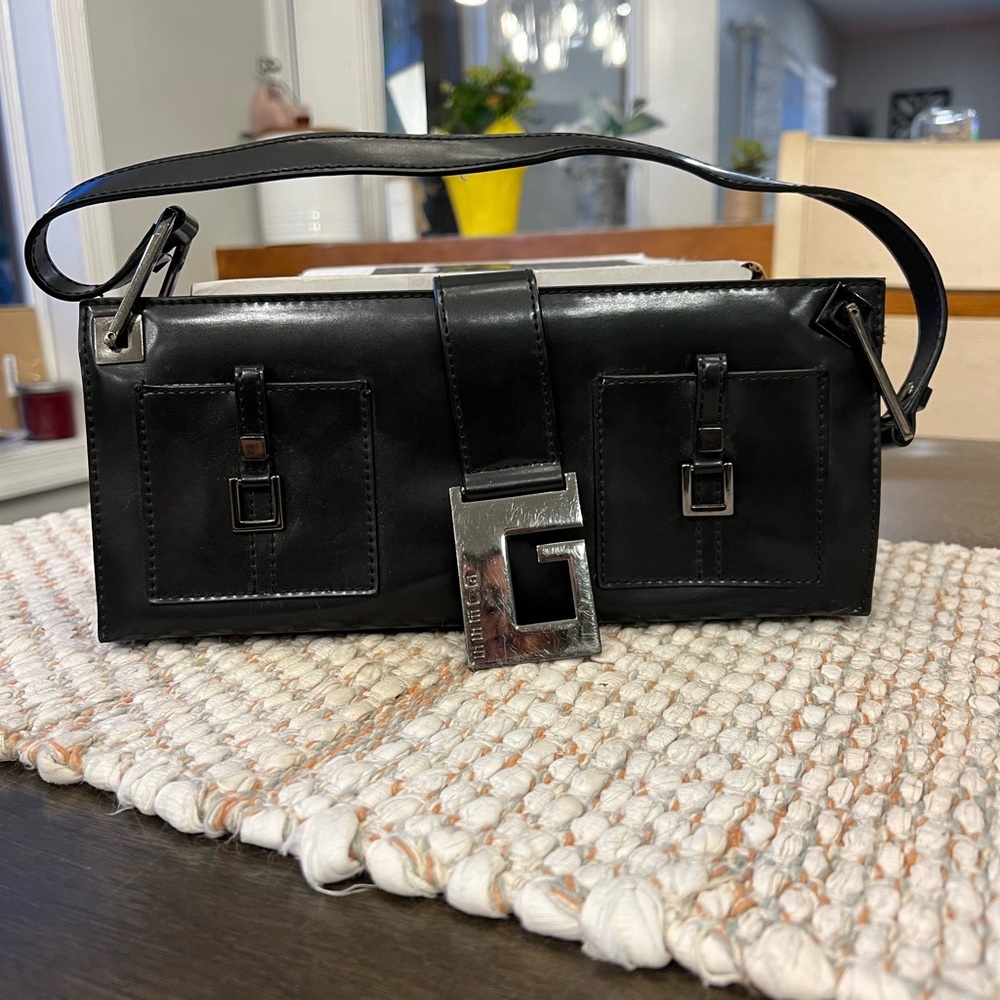 Guess black small shoulder bag